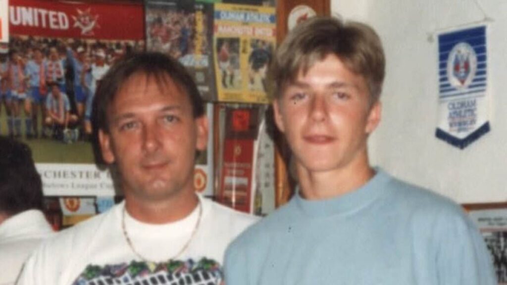 David Beckham, 51, looks just like son Cruz, 21, in throwback snap as he celebrates his father Ted’s birthday