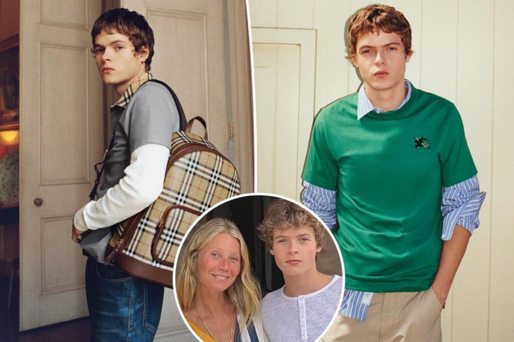 Gwyneth Paltrow’s son Moses Martin makes modeling debut in Burberry ad campaign