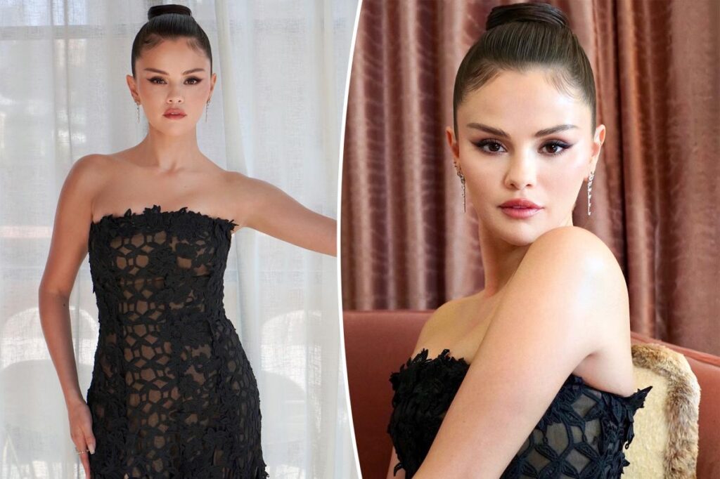 Selena Gomez shows off her full outfit for Taylor Swift and Travis Kelce’s wedding rehearsal dinner