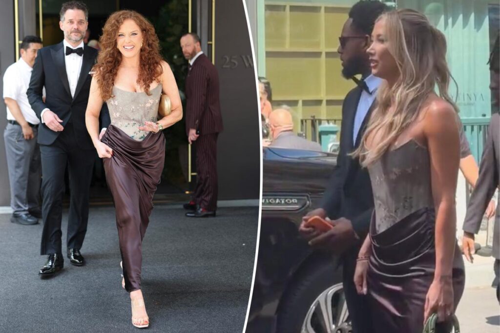 Abigail Anderson accidentally twins with Laura Kruk at Taylor Swift and Travis Kelce’s wedding
