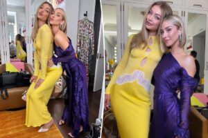 Gigi Hadid wears yellow cutout dress for Taylor Swift, Travis Kelce wedding rehearsal dinner