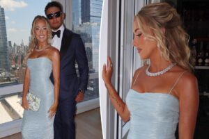 Brittany Mahomes wears $100K diamond necklace to Taylor Swift and Travis Kelce’s wedding