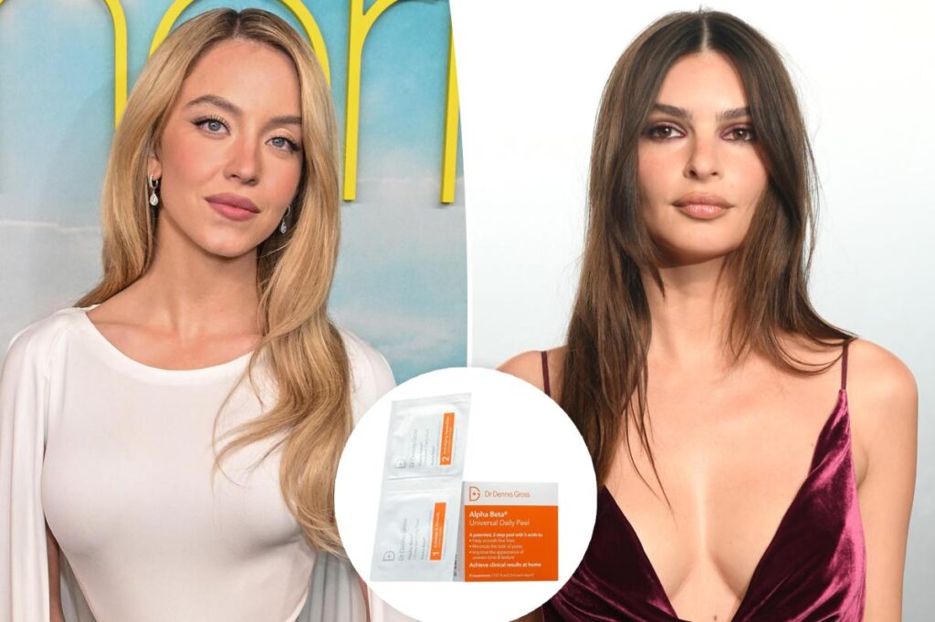 The Dr. Dennis Gross peel pads Sydney Sweeney and Emily Ratajkowski use are 25% off