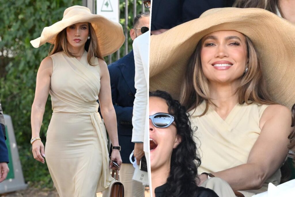 Jennifer Lopez breaks Wimbledon 2026 dress code with huge hat