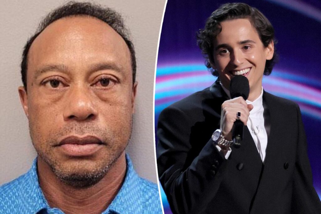 ‘SNL’ star Marcello Hernandez pokes fun at Tiger Woods’ DUI arrest during ESPYs hosting gig