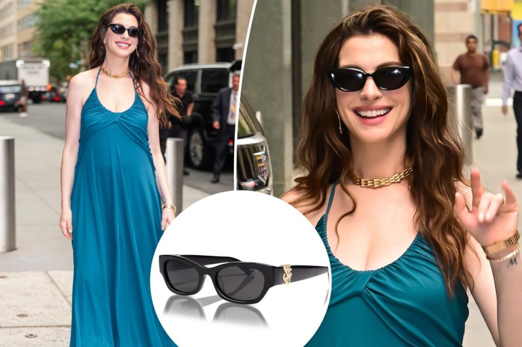 Anne Hathaway wore $50 Amazon sunglasses on ‘The Odyssey’ press tour