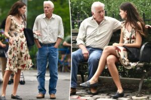 Richard Gere, 76, gets cozy with much-younger onscreen love interest, 28, while filming new movie