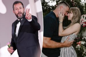 Taylor Swift and Travis Kelce’s wedding guests thought Adam Sandler officiating ceremony ‘was a joke’