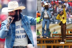 Post Malone kicks off World Cup final 2026 with electric performance of ‘Sunflower’ with Swae Lee