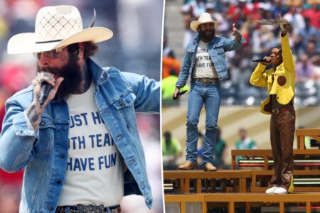 Post Malone kicks off World Cup final 2026 with electric performance of ‘Sunflower’ with Swae Lee