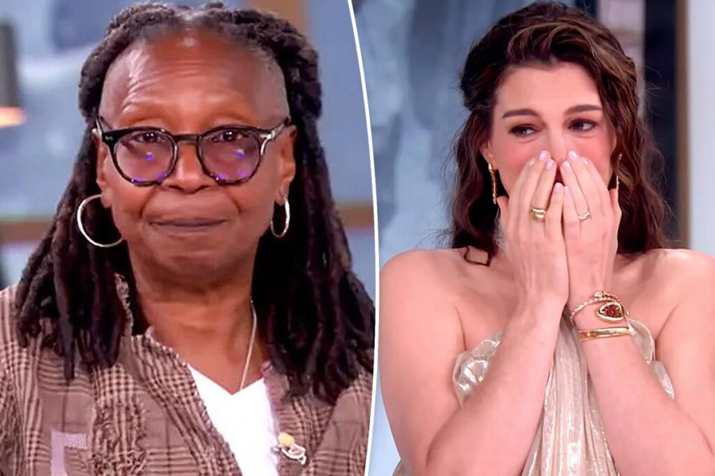 Whoopi Goldberg brings pregnant Anne Hathaway to tears on ‘The View’