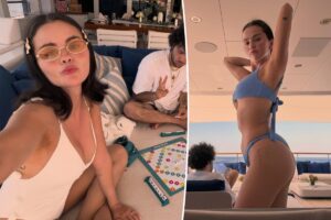 Selena Gomez celebrated her birthday in a bikini with Benny Blanco
