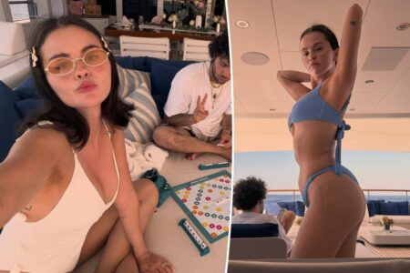 Selena Gomez celebrated her birthday in a bikini with Benny Blanco