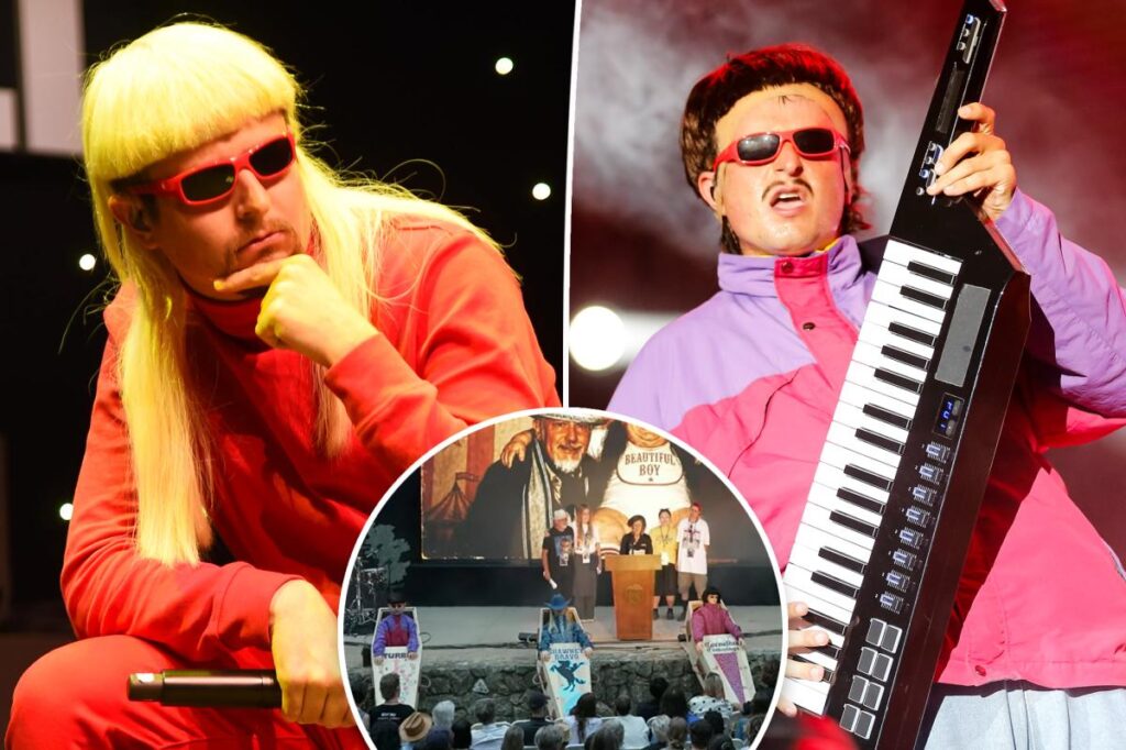 Oliver Tree’s celebration of life features bizarre display as friends and fans mourn the singer’s tragic death
