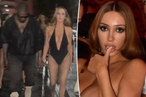 Bianca Censori bares all in sheer bodysuit for Ibiza night out