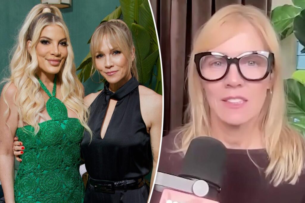Jennie Garth addresses Tori Spelling’s exit from ‘Beverly Hills, 90210’ rewatch podcast