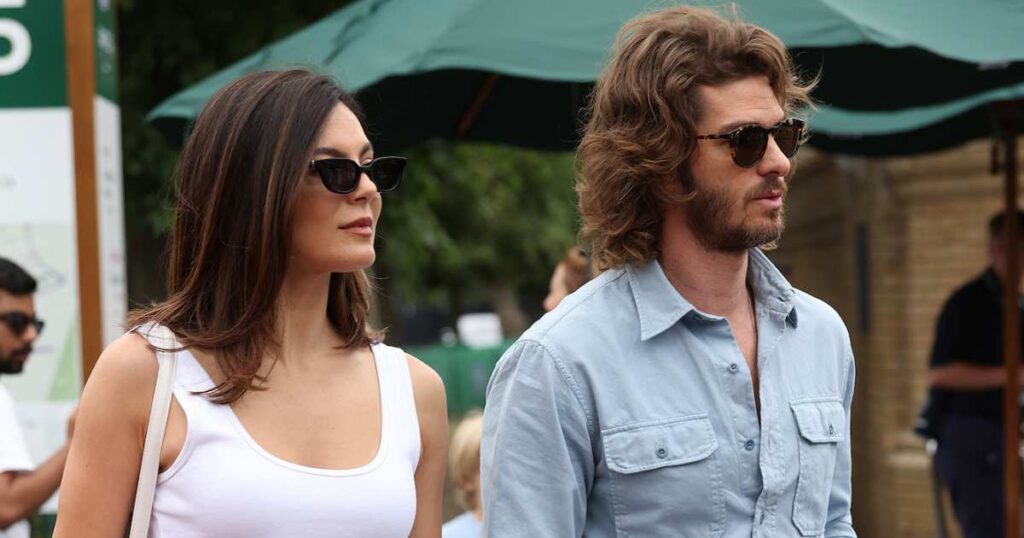 Andrew Garfield and Monica Barbaro Hold Hands During Rare Public Appearance at Wimbledon