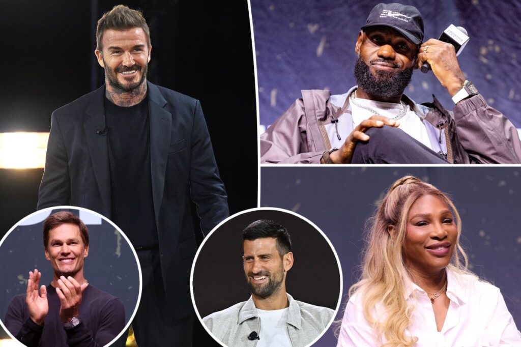 David Beckham, Serena Williams, Tom Brady and more