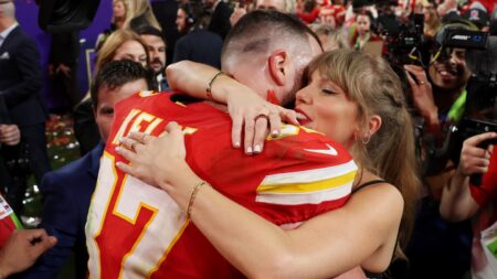 Taylor Swift-Travis Kelce Wedding Details Emerge: An Original Adam Sandler Song, “Blank Space” Handkerchiefs at “Intimate” Garden Ceremony