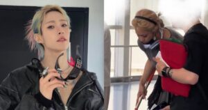 Pinkray from C-pop boy group Oner throws drink at stalker fans, only to have to clean up the spillage, Entertainment News