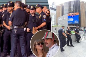 Staggering six-figure cost of Taylor Swift and Travis Kelce’s MSG wedding police presence revealed