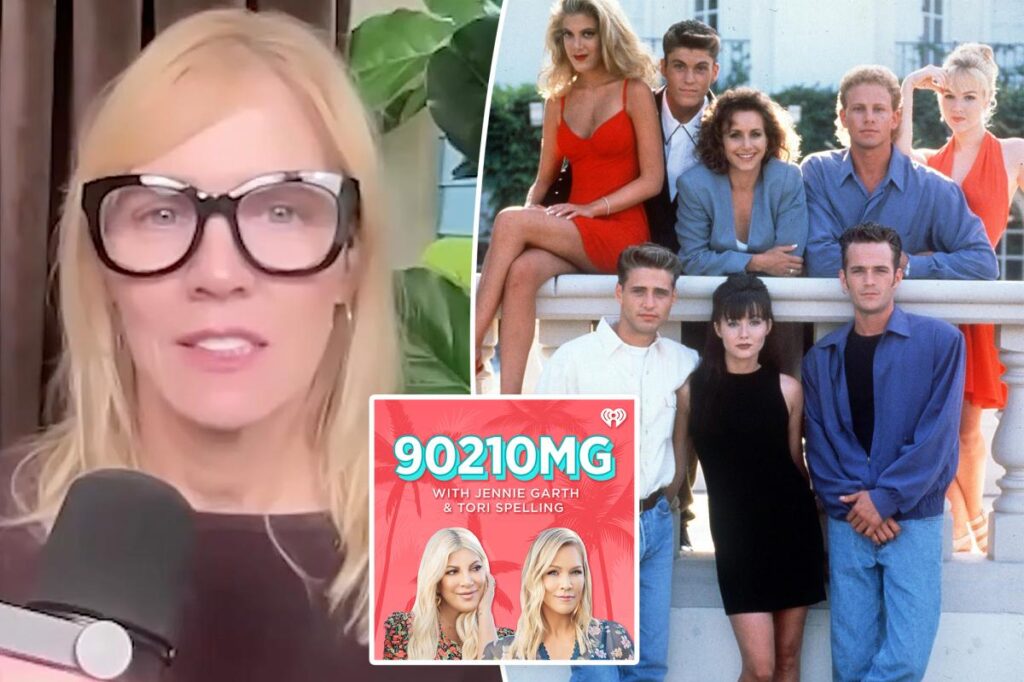 Tori Spelling abruptly exits ‘Beverly Hills, 90210’ rewatch podcast with Jennie Garth