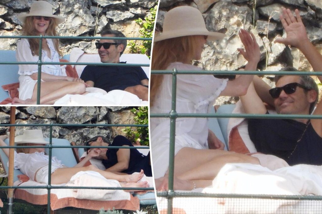 Nicole Kidman, businessman Michael Reinstein enjoy poolside drinks in Italy