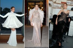 Jennifer Lopez’s birthday party during Paris Fashion Week included multiple outfit changes