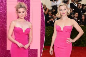 Lexi Minetree borrows Reese Witherspoon’s Met Gala 2014 gown for ‘Elle’ London premiere