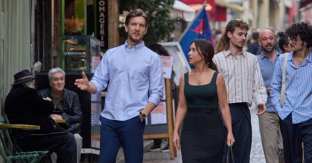 Scott Michael Foster Jokes About Competing With 3 Guys for Lacey Chabert in New Hallmark Show (Exclusive)