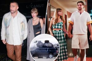 Taylor Swift, Travis Kelce spotted in Montana before heading to LA for friend’s wedding