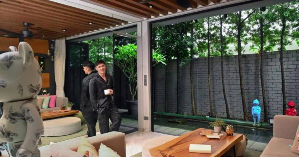 Inside actor Elvin Ng’s favourite corner, a cosy pondside retreat in his 3-storey family home