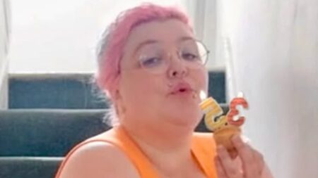 Jonathan Ross’ daughter Betty dons a bold neon orange mini to mark turning 35 – as they write that they are ‘fat, disabled, nonbinary and polyamorous’