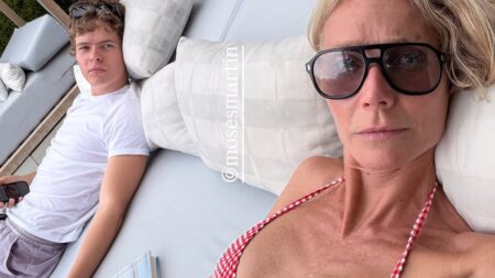 Gwyneth Paltrow, 53, enjoys bikini break as she sunbathes with son Moses, 20, after he went public with new girlfriend