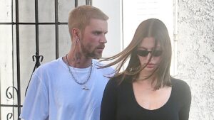 Ab-flashing Hailey Bieber enjoys rare dinner date with Justin after revealing her grueling workout routine