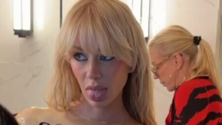 Olivia Attwood covers her modesty in a sheer PVC top and sizzles in a bikini as she shares behind the scenes snaps of her racy Cosmopolitan photoshoot