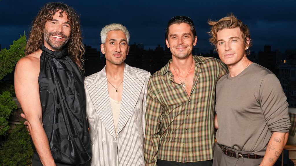 Queer Eye ‘fab four’ reunite to support Tan France’s debut furniture launch but Karamo Brown is absent after epic falling out