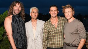 Queer Eye ‘fab four’ reunite to support Tan France’s debut furniture launch but Karamo Brown is absent after epic falling out