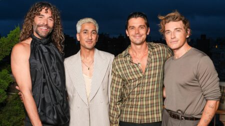Queer Eye ‘fab four’ reunite to support Tan France’s debut furniture launch but Karamo Brown is absent after epic falling out