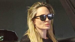Angelina Jolie cuts a glum figure amid bitter Brad Pitt legal battle after ex asked court to order her to turn over financial records