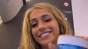 Tate McRae is mocked by fans for ‘pretending’ to apply budget skincare in promotional post as they spot the ‘lid is still on the moisturiser’ and she ‘still has a full smokey eye’