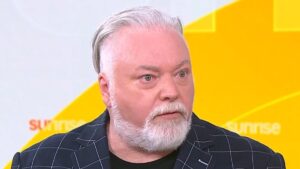 Kyle Sandilands makes crude remark about Natalie Barr’s legs following their tense Sunrise interview