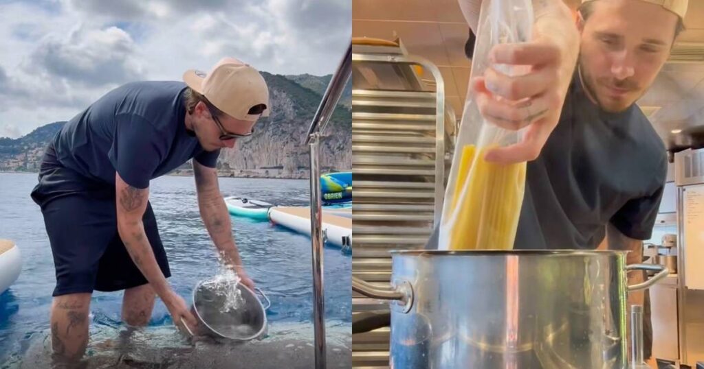 Brooklyn Beckham accused of ‘rage-baiting’ after he appeared to cook pasta in seawater, Entertainment News
