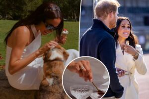 See Meghan Markle’s new diamond ring up close
