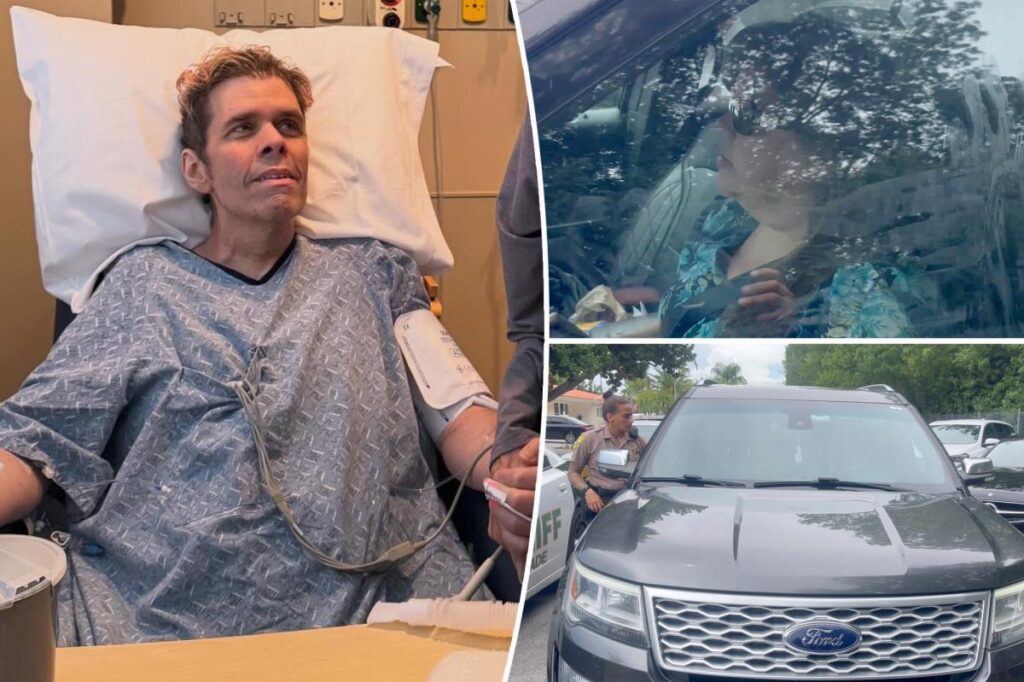 Perez Hilton’s sister arrives at his Miami home hours after ‘suicide attempt’ hospitalization