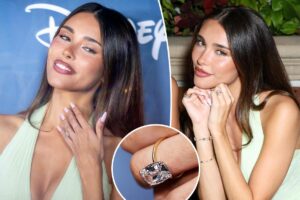 Madison Beer shows off $1M engagement ring from fiancé Justin Herbert