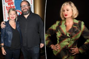 Christina Pazsitzky debuts pointed red lipstick campaign amid Tom Segura divorce