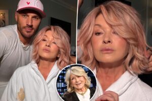 Martha Stewart dyes her blond hair ‘rose gold’ pink