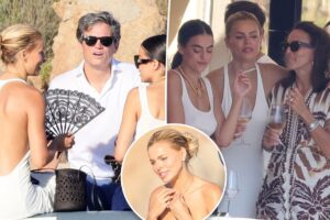 Brooks Nader ditches bikini top in front of entire family — including her dad — on Italian getaway