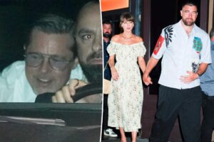 Brad Pitt spotted drinking at Taylor Swift’s wedding in July